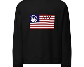 Moletom masculino com gola redonda e bandeira do movimento indígena americano