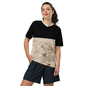1888 Map of the Indian Reservations within the United States and Territories - Unisex Sports Jersey
