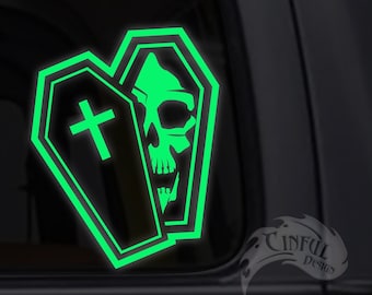 Grim Reaper Coffin Decal / Sticker