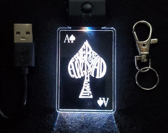 Cute AK47 Little Grim Reaper Laser Cut Keychain