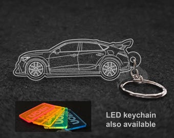 Portachiavi prototipo Integra Type-S HRC 2024 tagliato al laser