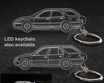 Accord Wagon 4th or 5th Generation Laser Cut Keychain, LED Version Also Available