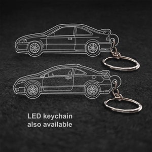 Civic Coupe Si 2000 or 2008 Laser Cut Keychain
