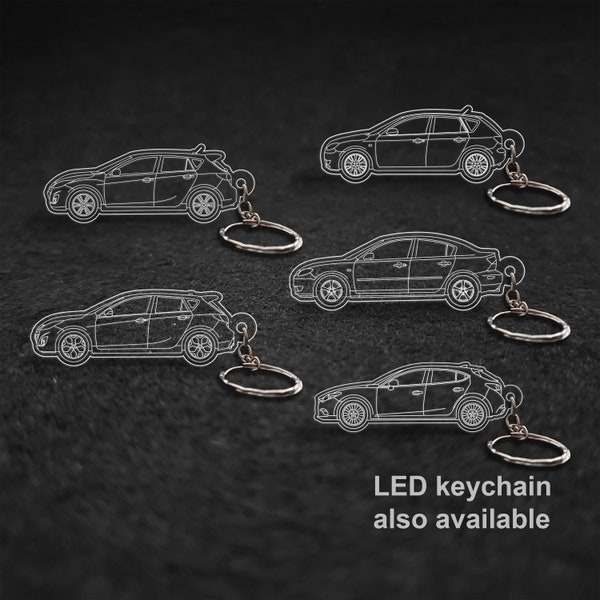 M 3 or Speed 3 Acrylic Laser Cut Keychain