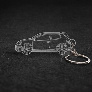 CTI 1.8T 2005 or GTI Coupe 2011 or Golf R MK 7.5 2018 or Golf R 2022 Laser Cut Keychain Golf GTI Coupe 2011