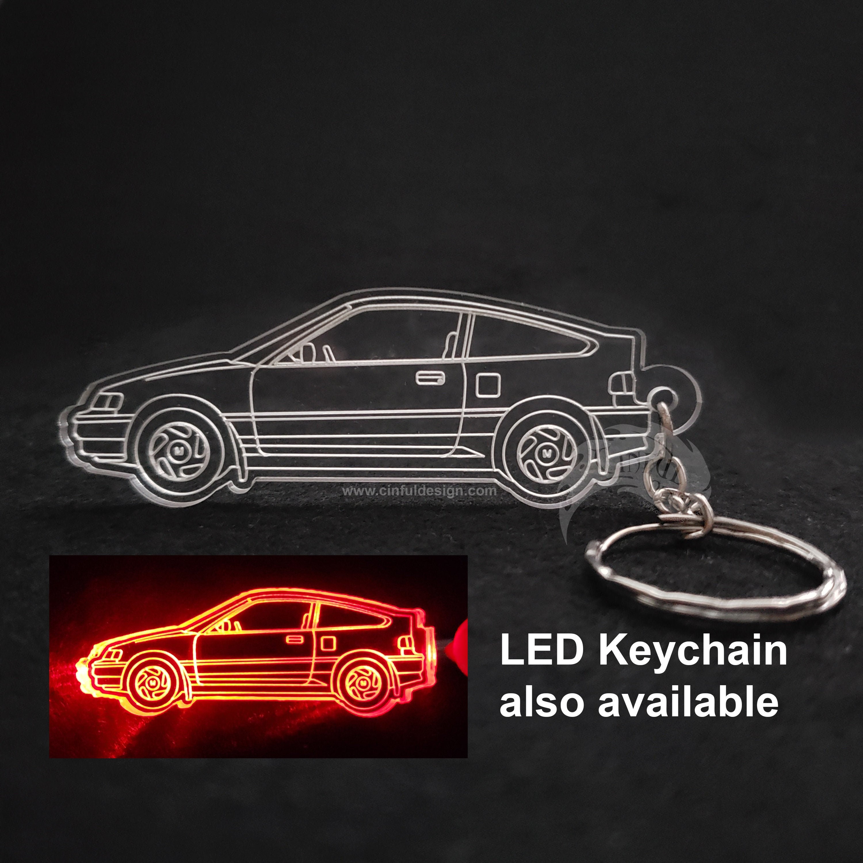 Honda Crx Acrylic Laser Cut Keychain Etsy Ireland
