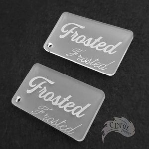 Porte-clés découpé au laser CRZ Standard Frosted