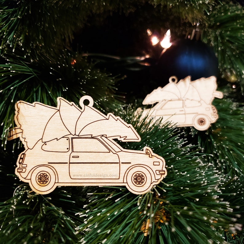 Car Christmas Ornament 1G civic, CRX, EF Hatch, EF Wagon, Prelude, Civic Sport, Integra 1G Civic - Maple