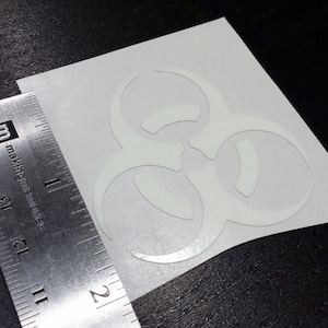 Biohazard Glow in the Dark Decal / Sticker - Macbooks, Iphones, Andriod ...