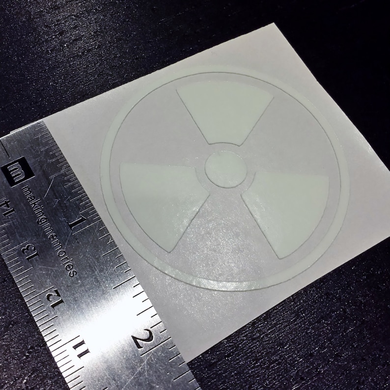 Radioactive Glow in the Dark Decal / Sticker Macbooks Etsy