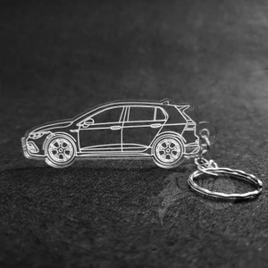 CTI 1.8T 2005 or GTI Coupe 2011 or Golf R MK 7.5 2018 or Golf R 2022 Laser Cut Keychain Golf Golf R 2022