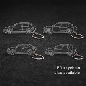CTI 1.8T 2005 or GTI Coupe 2011 or Golf R MK 7.5 2018 or Golf R 2022 Laser Cut Keychain Golf