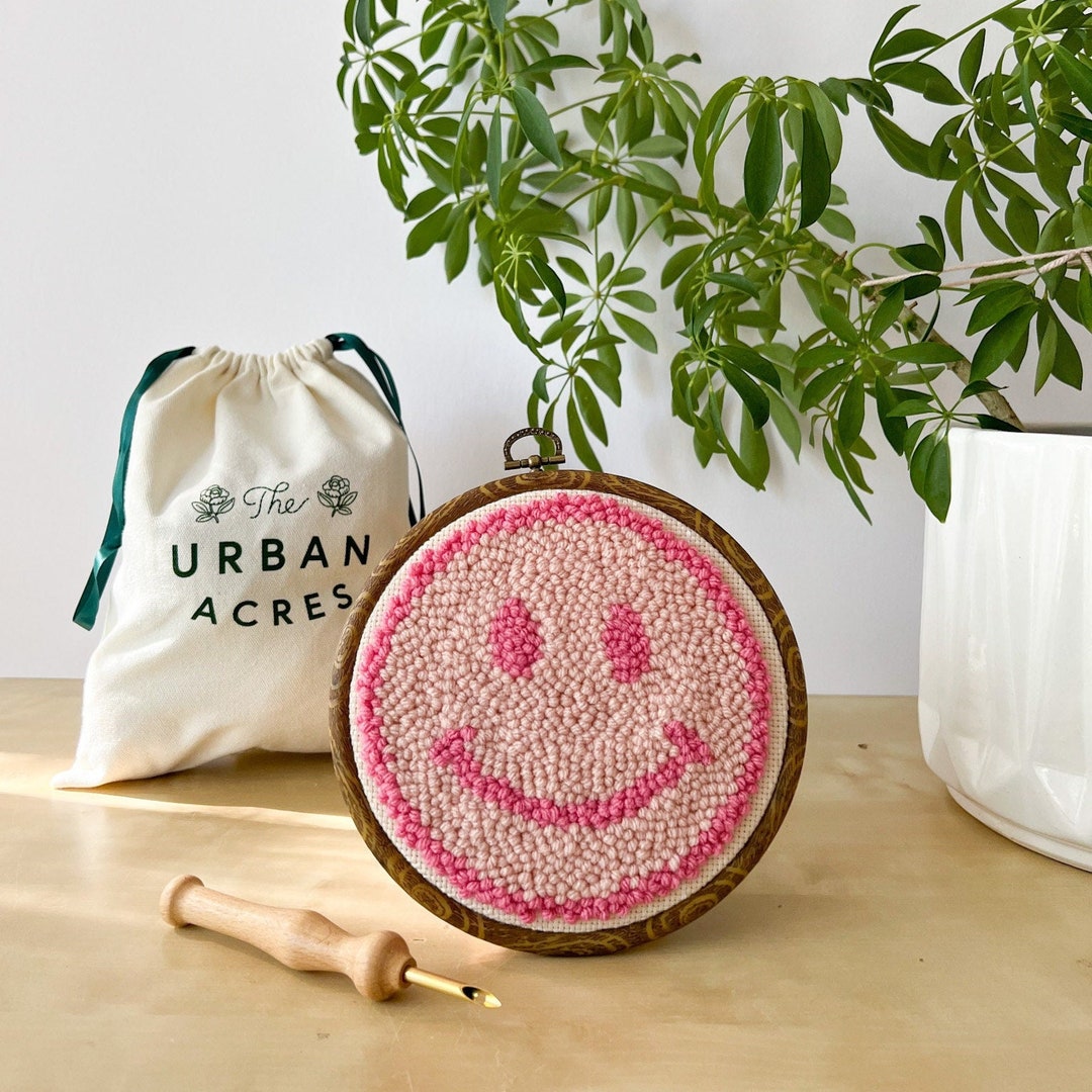 Buy Punch Needle Kit for Beginners Smiley Face Online in India - Etsy