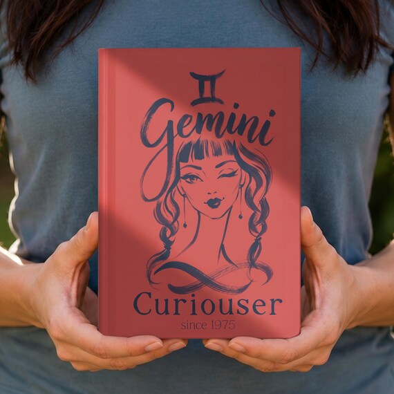 Gemini Personalized Journal | Zodiac Custom Notebook | Customizable Horoscope Book | Multiple Sizes & Interiors