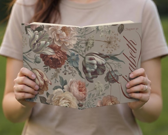 Personalized Journal Dutch Botanical Hardcover | Custom Notebook | Customizable Personal Diary | Lined or Blank Pages