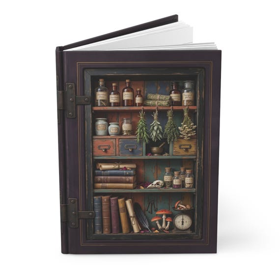 Apothecary Journal Byzantium | Vintage Hardcover Notebook | Lined or Blank Pages