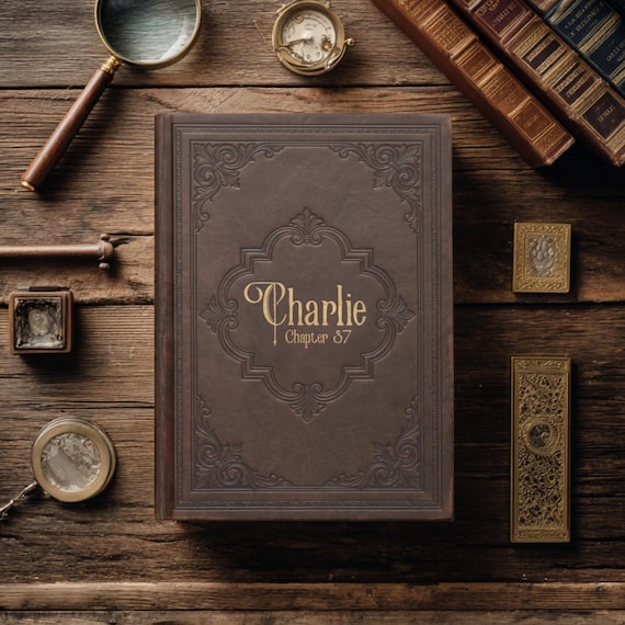 Personalized Vintage Hardcover Journal | Customized Hardback Notebook | Antique Book Custom Gift | Milestone, Chapter, Age, Date