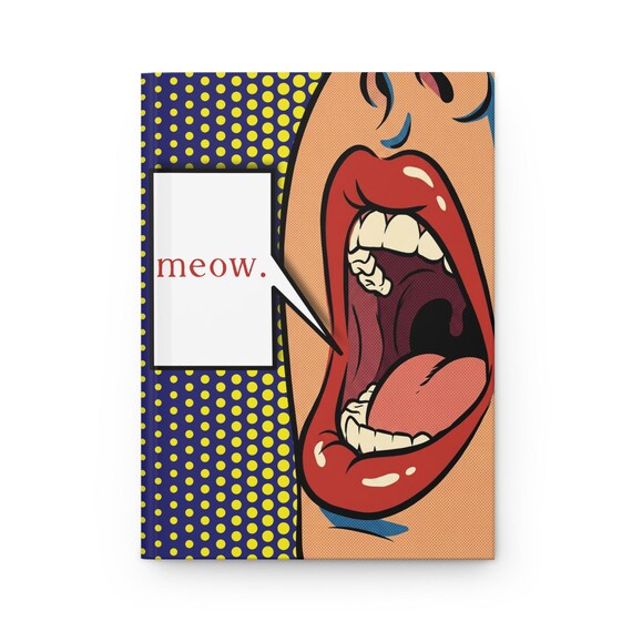 Customized Journal Retro Pop Art | Color Choices| Hardcover Custom Journal | Vibrant Personalized Notebook | Lined or Blank Pages