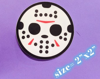 Mr. Hockey Mask sticker horror movie Friday 13 Jason