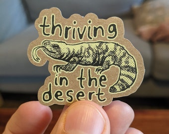 Thriving In The Desert cute animal stickers | Eco friendly cute 100% recycled paper | Southwest wildlife biology