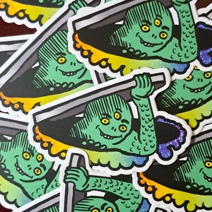 Sewer Mutant Pride rainbow horror sticker cute cartoon underground horror scifi image 5