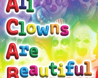 ACAB All Clowns Are Beautiful sticker Holographic horror movie cool spooky time halloween