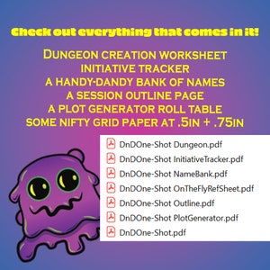 DnD One-Shot Total Package Toolkit Simple RPG Worksheets to Make DMing easy Campaign Organizer Dungeon Master's Reference Guide RPG image 2