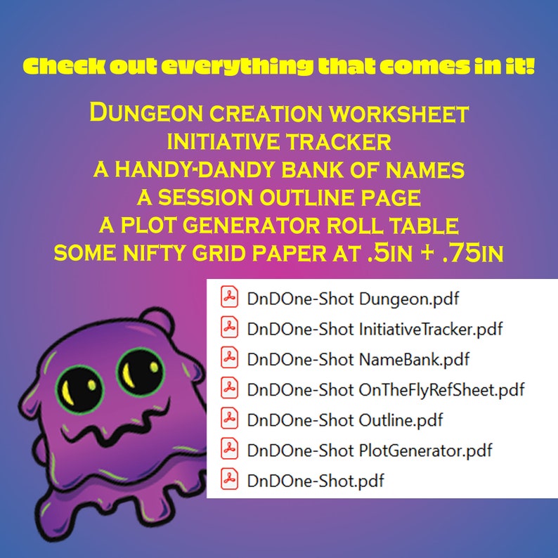 DnD One-Shot Total Package Toolkit Simple RPG Worksheets to Make DMing easy Campaign Organizer Dungeon Master's Reference Guide RPG image 2