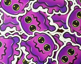 Purple Slime Boi sticker | Horror spooky halloween monster sticker waterproof hydro cute