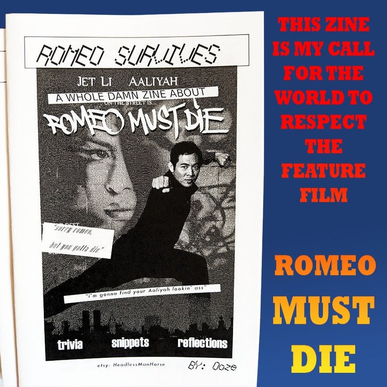 ROMEO SURVIVES: A Whole Damn Zine About Romeo Must Die image 1
