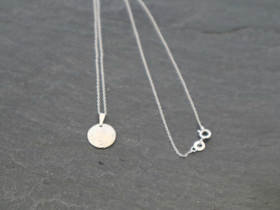 Small Silver Pendant Small Chain 