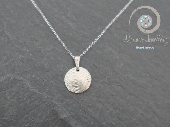 Small Silver Pendant Small Chain 