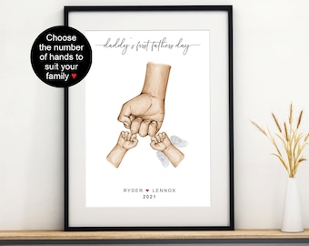 Angel baby fathers day gift. Fathers day gift for poppy. Christmas gift for pop. Customised photo digital printable.