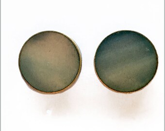 Sterling Silver Disc Earrings