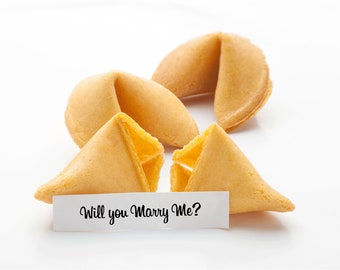 6 Custom "Will You Marry Me?" Custom Fortune Cookies | Made Fresh to Order | Individually Wrapped | Ready to Ship FAST!