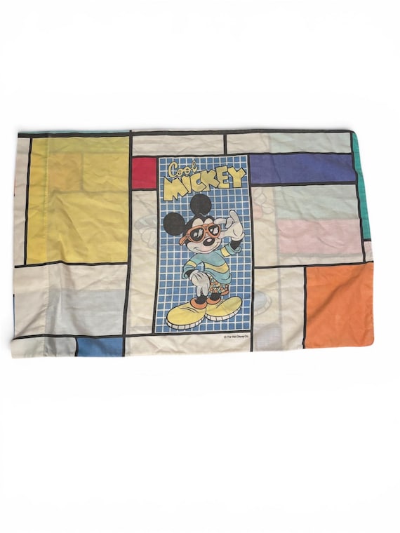 Vintage 80s MICKEY MOUSE Pillow Case 1980s