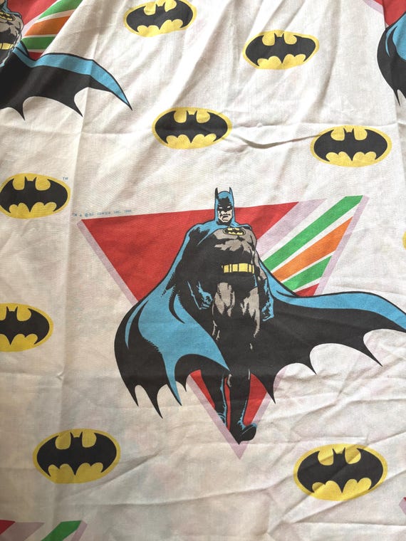 Vintage 80s BATMAN DC Comics Curtain Panel 1980s