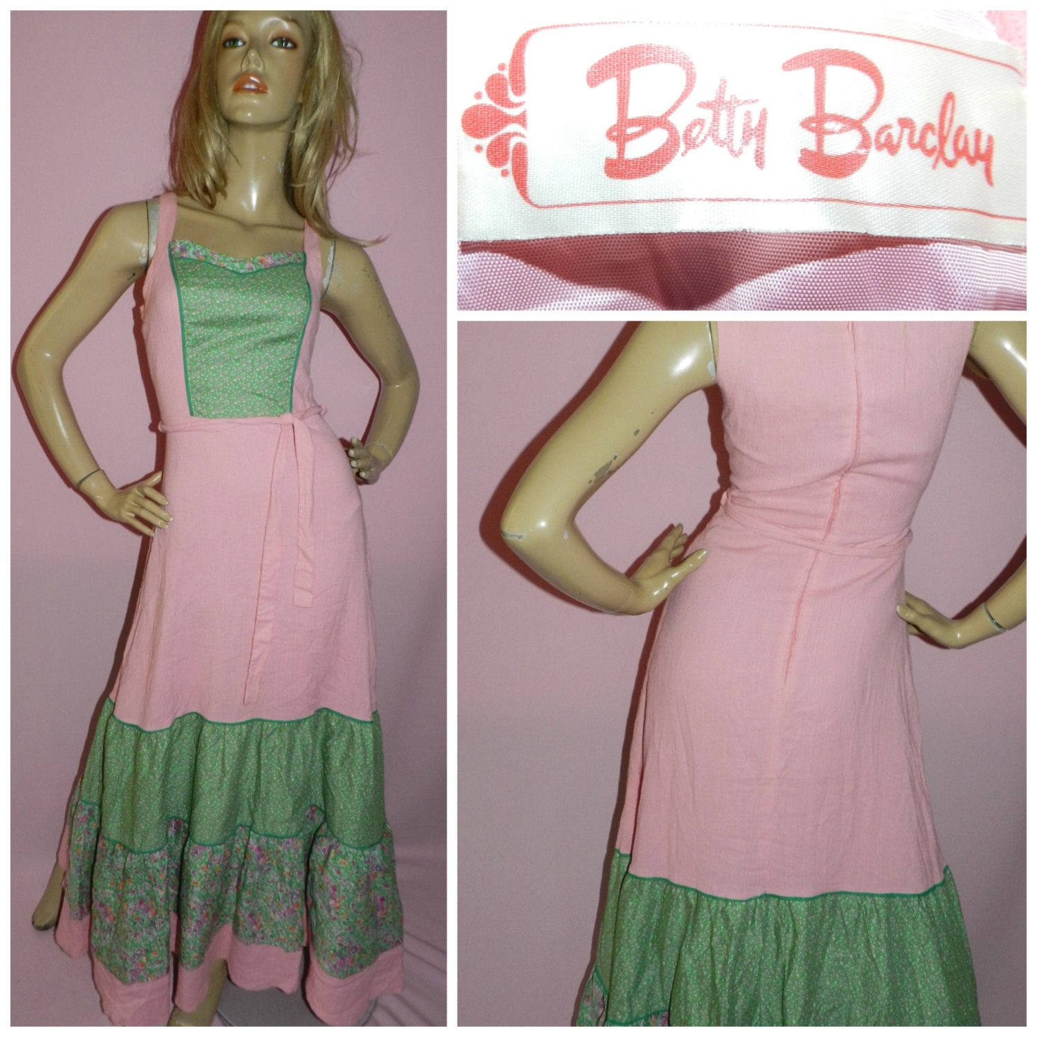 cheesecloth hippie dress