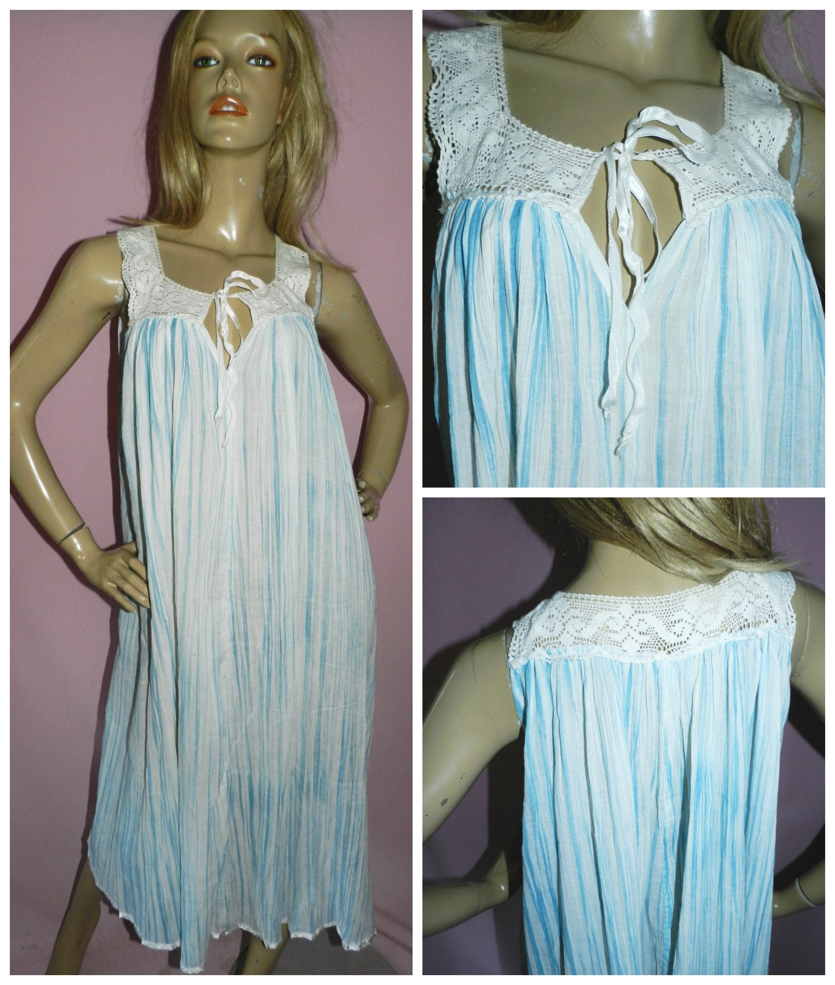 vintage cheesecloth dress
