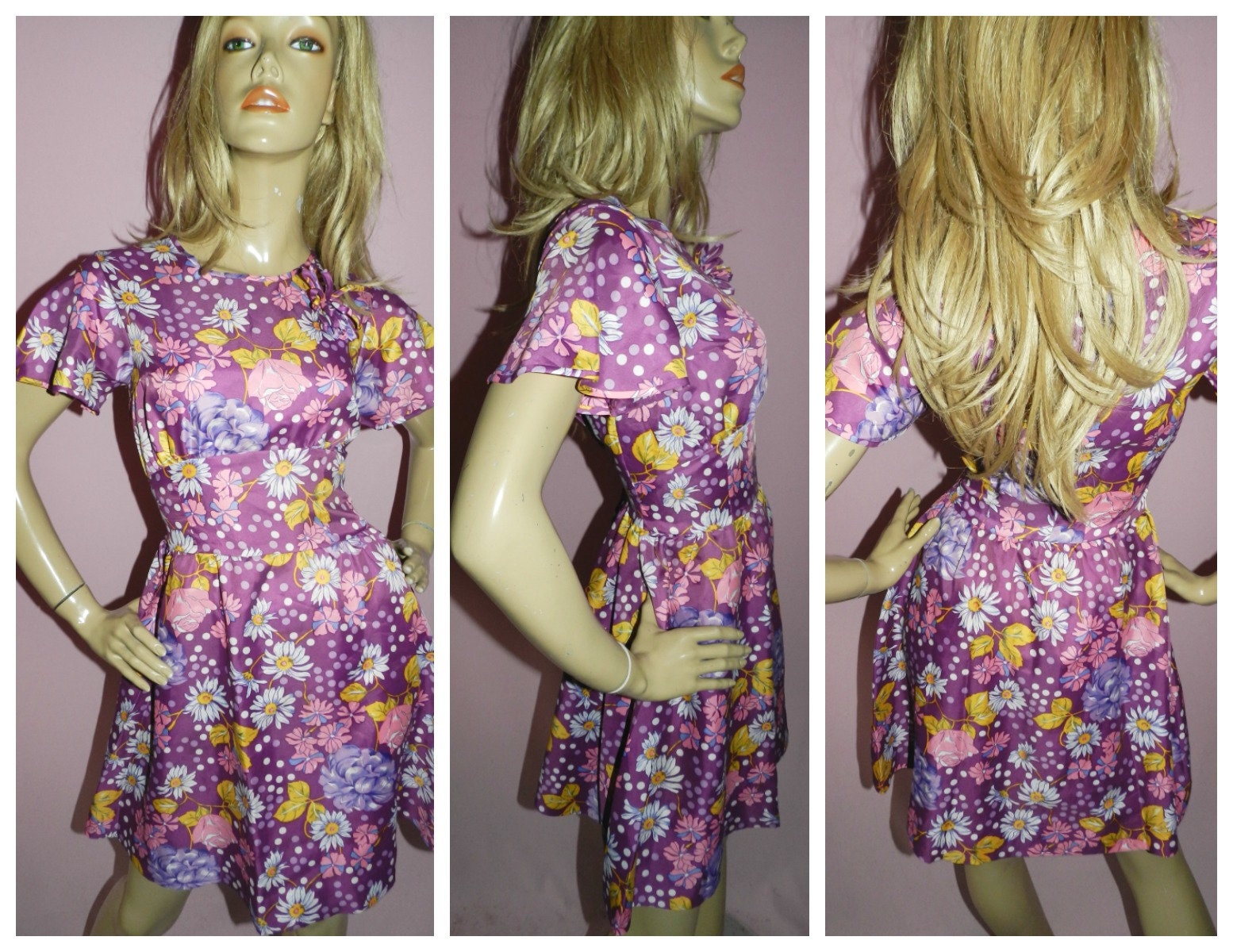Purple Flower Power Dress
