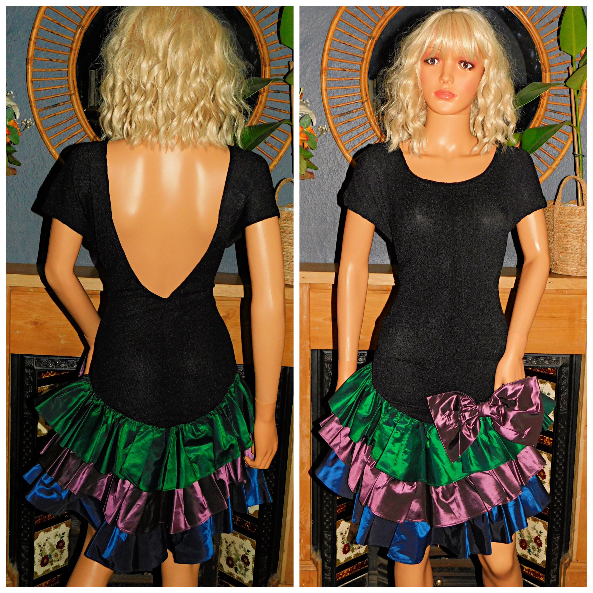80s Rara Dress Black 80s Rara Dress Black