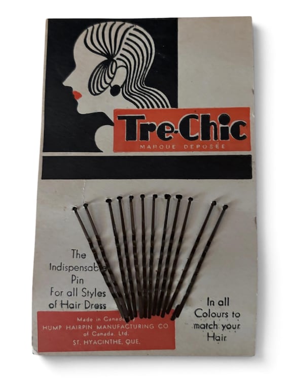 Vintage 1920s ART DECO Hair Pins Deadstock 20s Gift