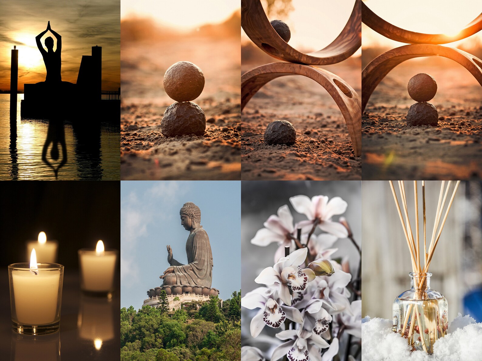 Zen aesthetic wall collage kit Digital prints Stacked Zen aesthetic wall collage kit Digital prints Stacked