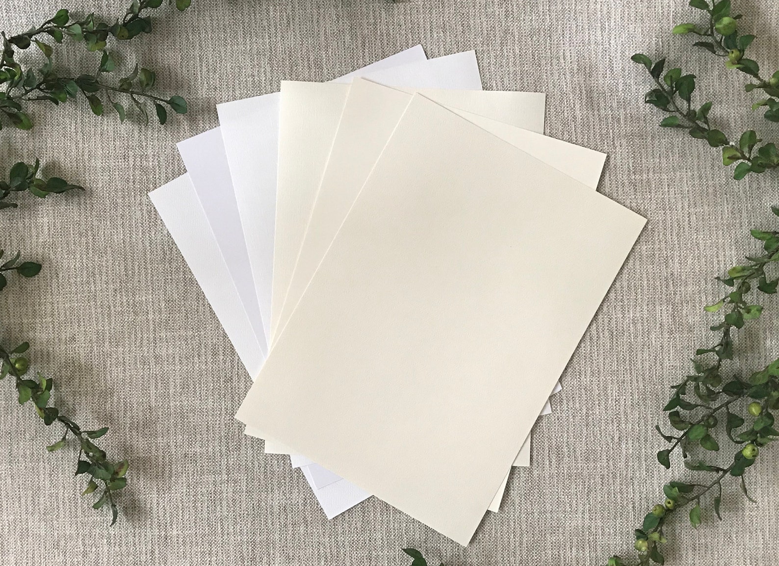 A4 Matte White and Cream Papers Pack of 10 DIY Wedding Etsy