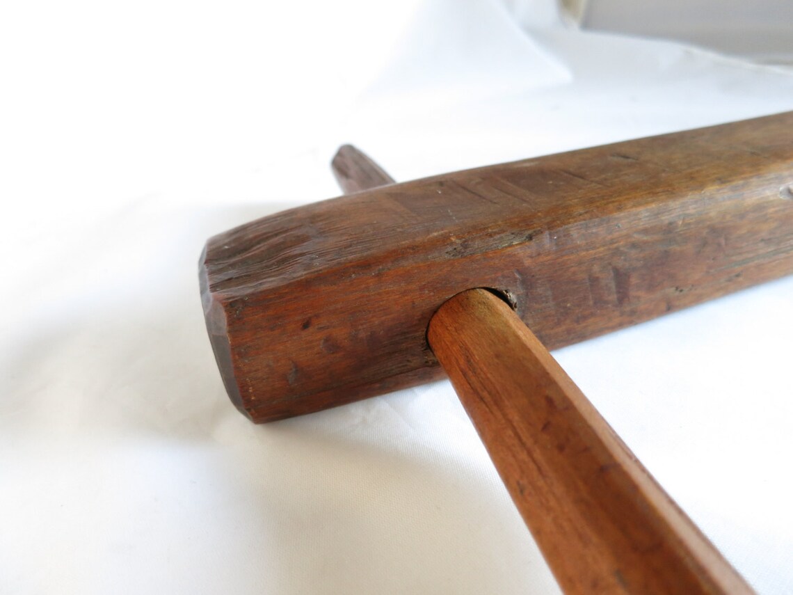 Antique Bed Key Primitive Rope Bed Wrench Hand Hewn Antique Etsy