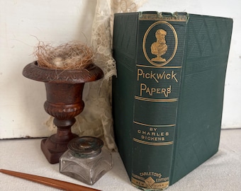 Antique Book 1873 Pickwick Papers by Charles Dickens
