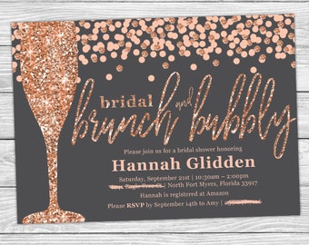 Bridal Brunch and Bubbly - Custom Printable Digital Invite