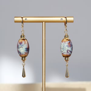 Handmade porcelain earrings