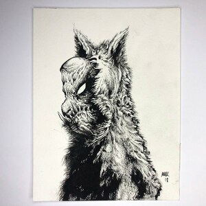 Shapeshifter - Wolf Suit 2 - Original ink drawing