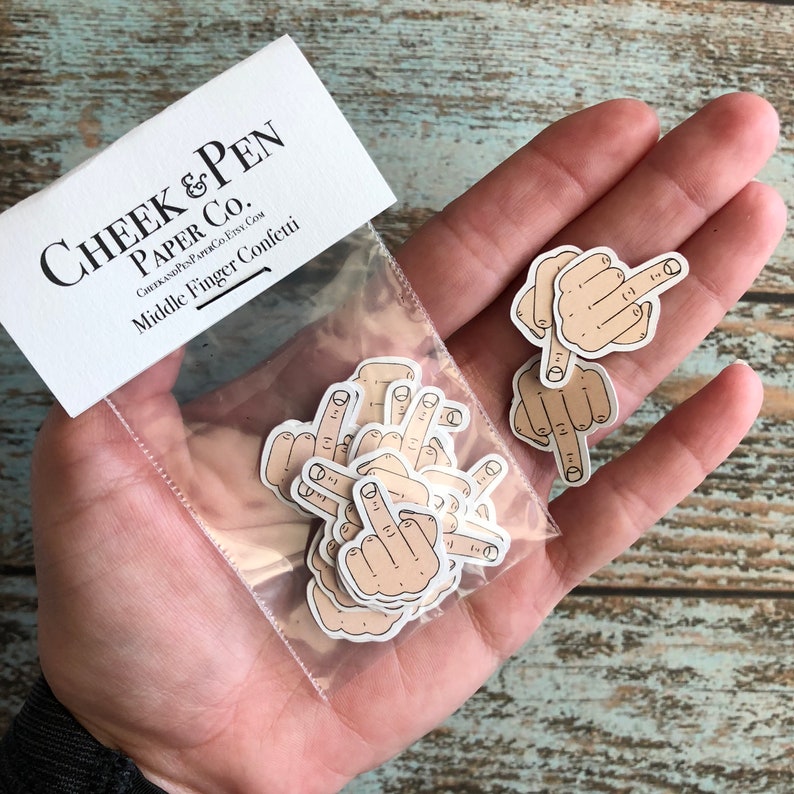 Middle Finger Confetti | Etsy